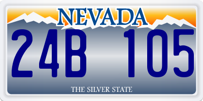 NV license plate 24B105