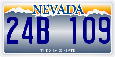 NV license plate 24B109