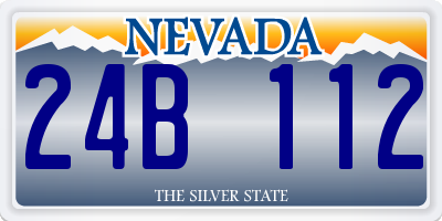 NV license plate 24B112