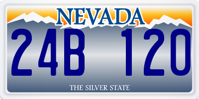 NV license plate 24B120