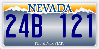 NV license plate 24B121