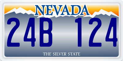 NV license plate 24B124