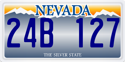 NV license plate 24B127