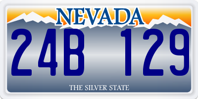 NV license plate 24B129