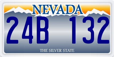 NV license plate 24B132