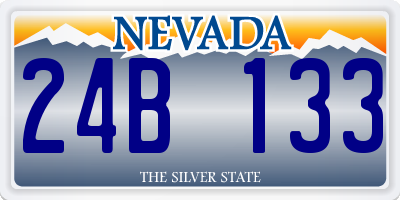 NV license plate 24B133