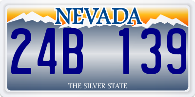 NV license plate 24B139