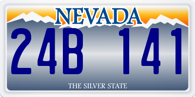 NV license plate 24B141