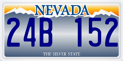 NV license plate 24B152