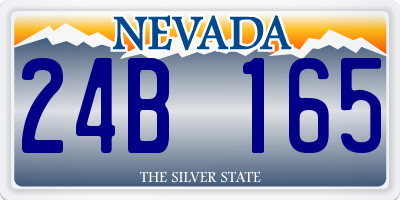NV license plate 24B165