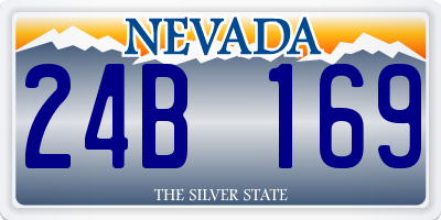 NV license plate 24B169