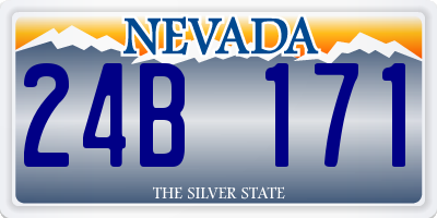 NV license plate 24B171