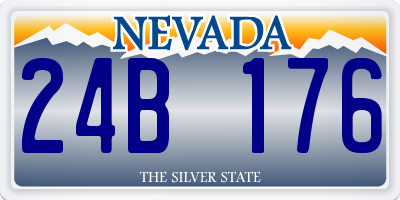 NV license plate 24B176