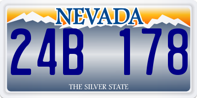 NV license plate 24B178