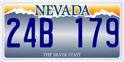 NV license plate 24B179