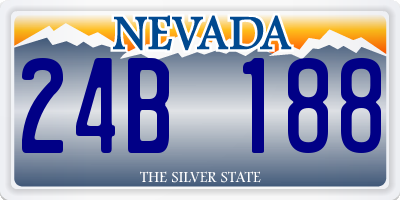 NV license plate 24B188