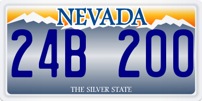 NV license plate 24B200