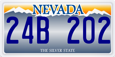 NV license plate 24B202