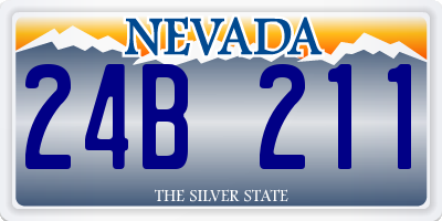 NV license plate 24B211