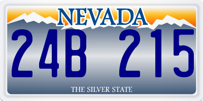 NV license plate 24B215