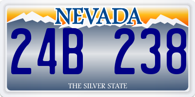 NV license plate 24B238