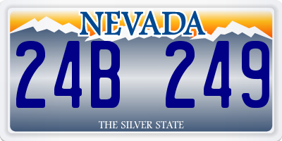 NV license plate 24B249