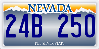NV license plate 24B250