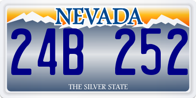 NV license plate 24B252