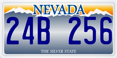 NV license plate 24B256