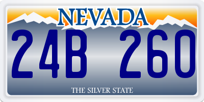 NV license plate 24B260