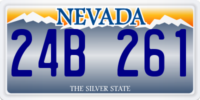 NV license plate 24B261