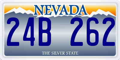 NV license plate 24B262