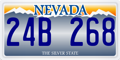 NV license plate 24B268