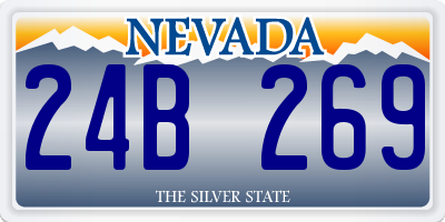 NV license plate 24B269