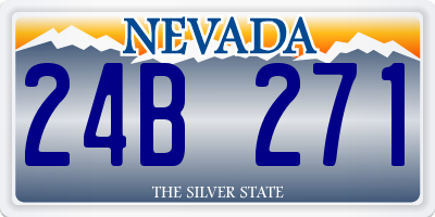 NV license plate 24B271