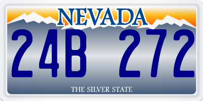 NV license plate 24B272