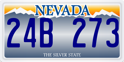 NV license plate 24B273