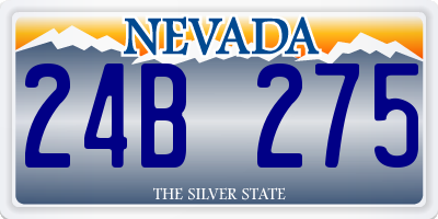 NV license plate 24B275