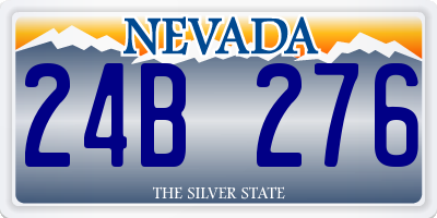 NV license plate 24B276