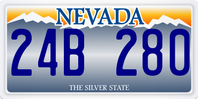 NV license plate 24B280