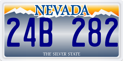 NV license plate 24B282