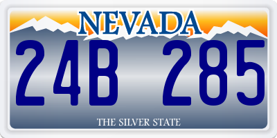 NV license plate 24B285