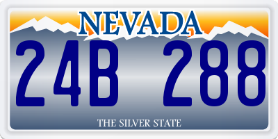 NV license plate 24B288