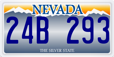 NV license plate 24B293