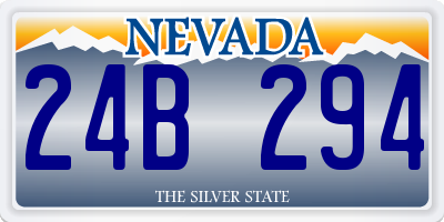 NV license plate 24B294
