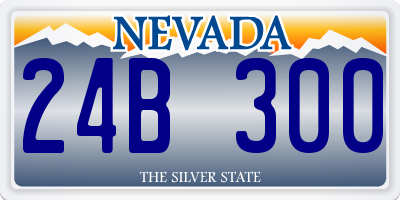 NV license plate 24B300