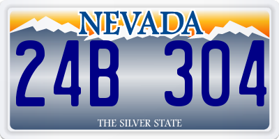 NV license plate 24B304