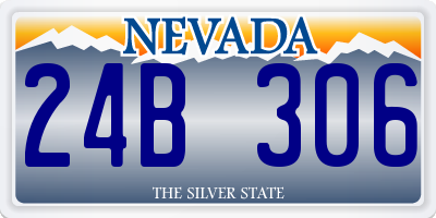 NV license plate 24B306