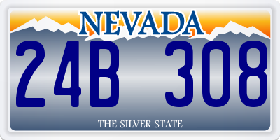 NV license plate 24B308