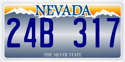 NV license plate 24B317